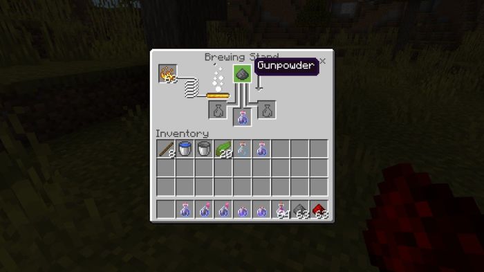 Potion weakness minecraft splash lasting brewing How to make my screen brighter