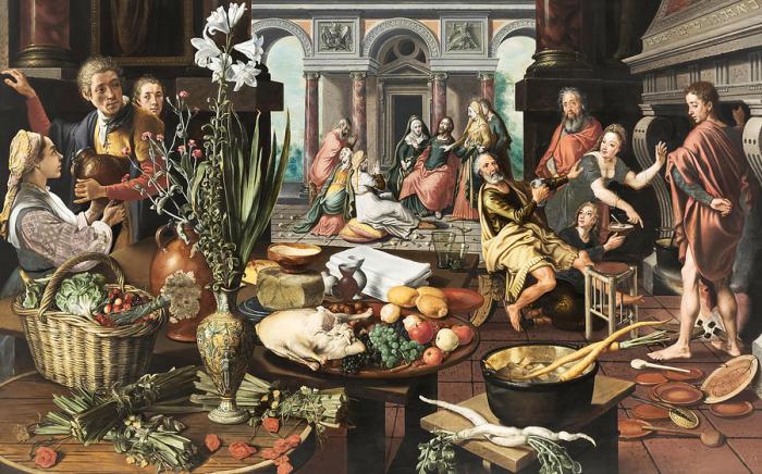 Christ in the House of Martha and Mary by Pieter Aertsen Painting by ... Lyrics to how great thou art song