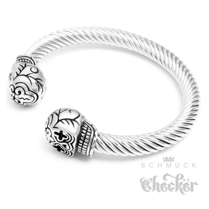 Edelstahl Herren Armreif Armspange Armband felxibel silber Totenkopf Edelstahl Herren Armreif Armspange Armband felxibel silber Totenkopf