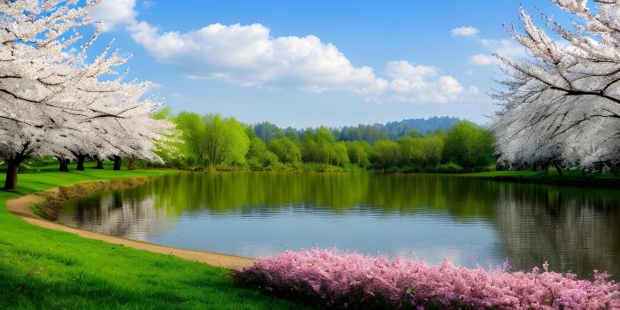 Springtime blooming flowers landscape by scenic green grass. 28625992 ... How to relieve pressure in ears